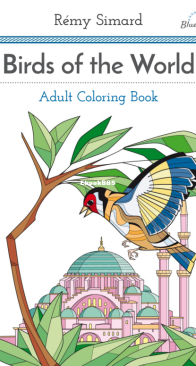 Adult Coloring Book - Birds of the World - Blue Star - English